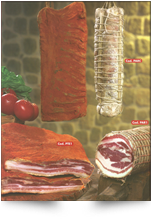 Pancetta tesa e arrotolata di Bocchigliero